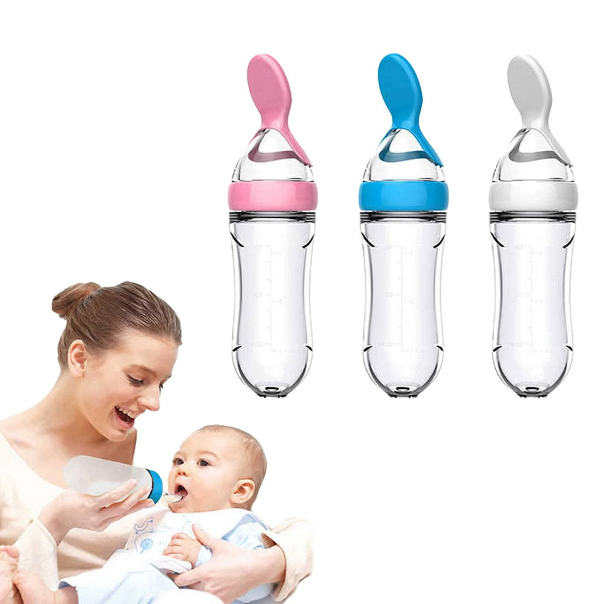 Silicone Baby Feeding Spoon - TheNoor.Shop