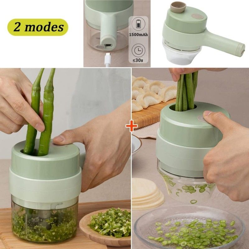 4-in-1 Electric Vegetable Cutter Set - TheNoor.Shop