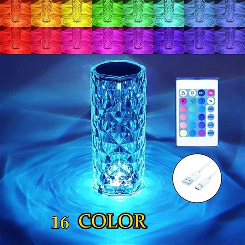 16-Color Crystal Diamond Lamp - TheNoor.Shop