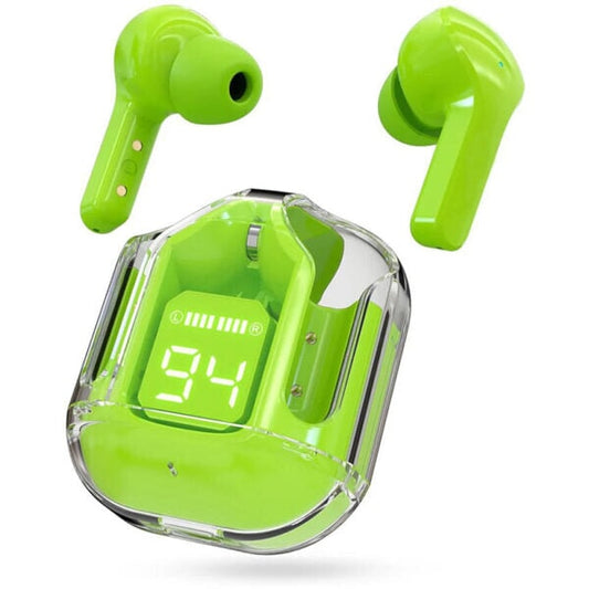 Transparent Green Bluetooth Earphone electronics TheNoor.Shop Green 